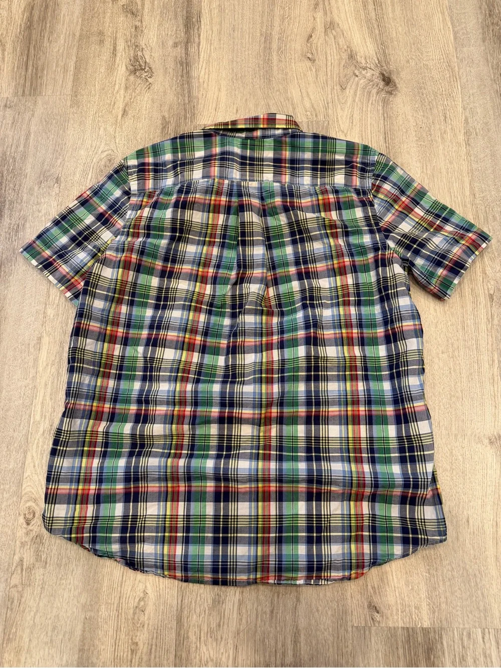 Ralph Lauren Multicolor Plaid Short Sleeve Button Down Shirt XL 18-20